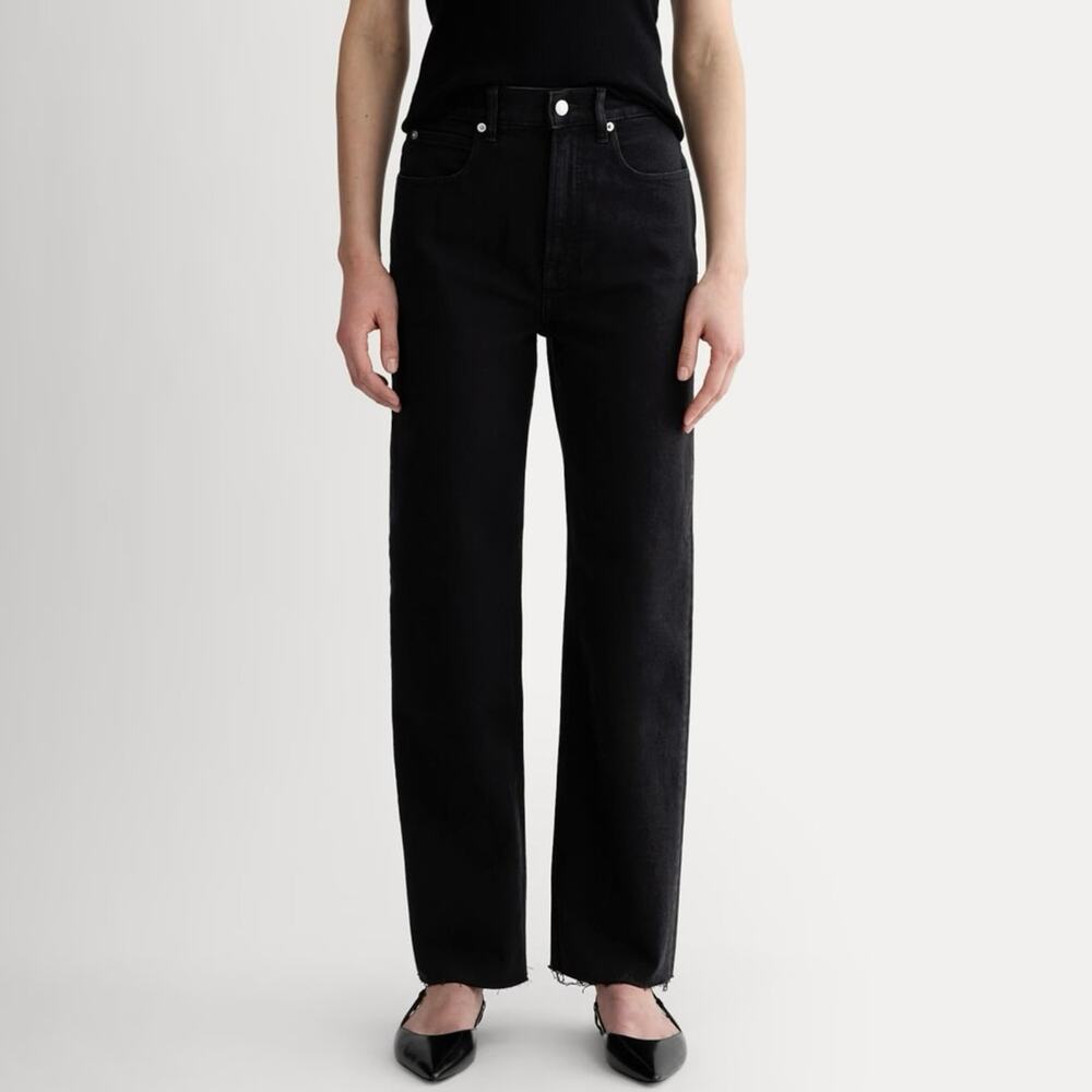 Everlane The Way High Organic Cotton Jean Coal Size 35 Regular NWT